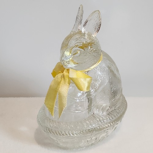 Vintage bunny rabbit glass - rabbit,