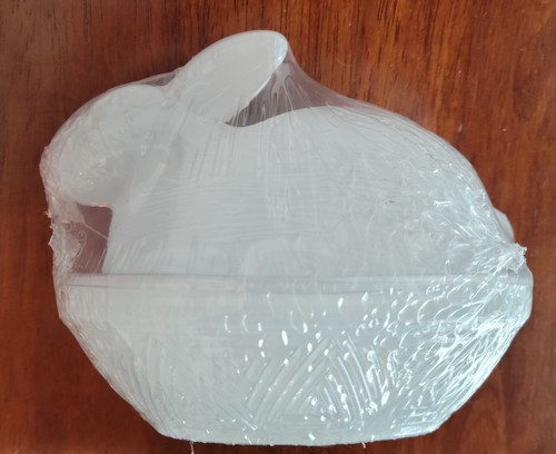 Easter glass bunny container - easter,